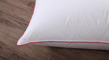 75% Bebek Turun Feather Bantal Cotton Red Piping Untuk Rumah Hotel Pillow Insert