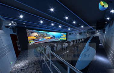 HD 5D bioskop dengan gerakan kursi untuk salju gelembung pencahayaan / kabut efek