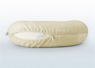 Leher Istirahat Travel Pillow Relaksasi Cushion Nap Dengan Mewah Biru Plush Velour Sampul