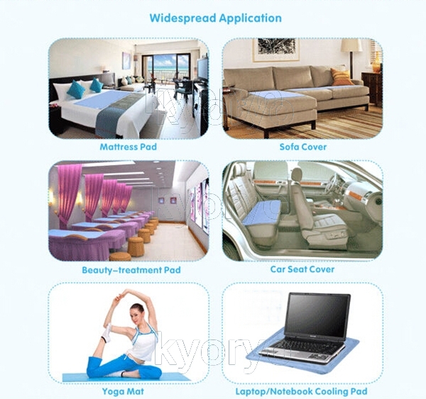 Aplikasi luas Cooling Gel Kursi Cushion Penggunaan Indoor