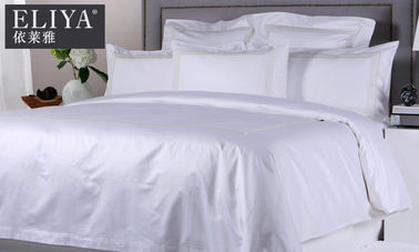 Profesional Luxury Hotel Bed Linen Sampul Bedding Lembar Set Cotton Putih