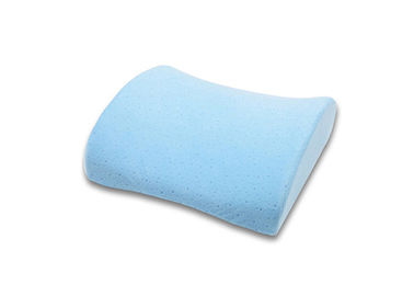 Auto Lumbar Support Memory Foam Kembali Cushion, Biru Kristal Velvet Fabric