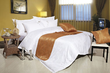 Tencel B Flag Luxury Hotel Bed Linen Elegant Untuk Hotel 4/5 Stars