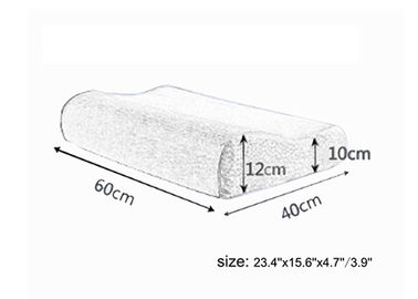 Handmade Dan Plain Desain Memory Foam Pillow Comfort, busa Memory kain