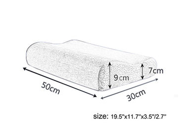 Gelombang Dan multifungsi Gray / Disesuaikan Memory Foam Pillow Comfort