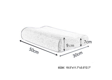 Sleep Memory Foam Neck Pillow / Standard Memory Foam Pillow Gel Pendingin