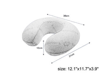 Beige Evolution Memory Foam Travel Pillow Untuk Traveling Pada Sebuah Pesawat