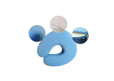Promosi Ukuran Travel Kecil Memory Foam Pillow Neck Support, Kuning