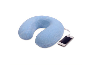 Comfort Go Travel Memory Foam Pillow With Music, Velvet Fabric Penutup