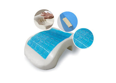 Berkontur Memory Foam Pillow dengan Gel Pendingin untuk Office, Mobil, Kereta, Pesawat
