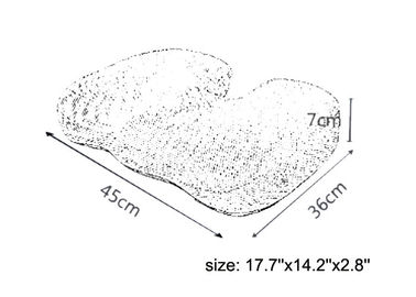 Anti Decubitus Memory Foam Lantai Cushion, Memory Foam Kursi Kantor Cushion