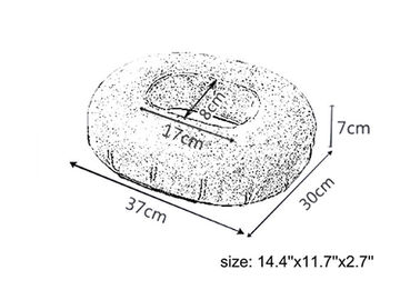 OEM ODM Lembut Kecil Memory Foam Donut Cushion Untuk Pressure Relief