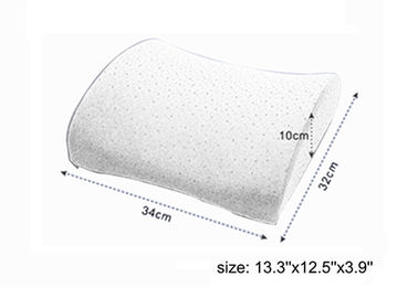 Auto Lumbar Support Memory Foam Kembali Cushion, Biru Kristal Velvet Fabric