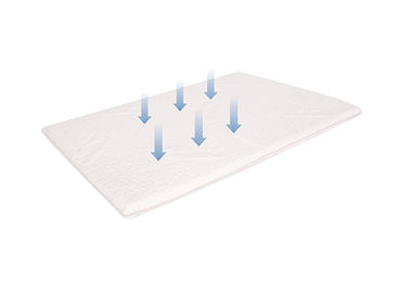 Putih Serat Bambu Anti Selipkan Memory Foam Bath Mats Customizable