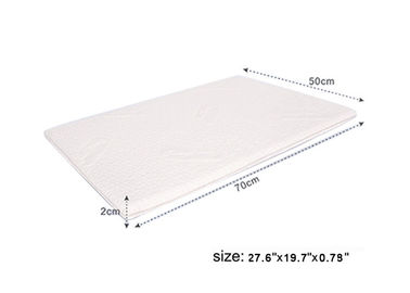 Putih Serat Bambu Anti Selipkan Memory Foam Bath Mats Customizable