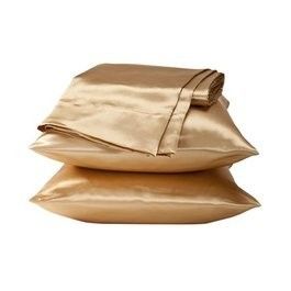 Silk Fabric Luxurious Hotel Home Bed Sheet Set High Grade Penghibur Set dengan Cotton