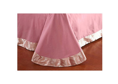 Kontemporer Tencel Bedding Luxury Bed Linens Silk Quilt pink Pillowcase