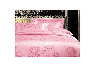 Merah muda Quilt Bedding Sets Tencel Bedding King Size Queen Size Custom Made