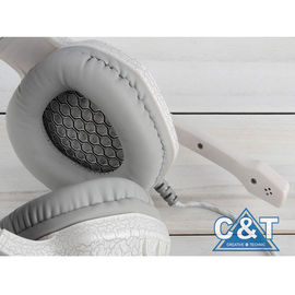 Over-Ear Headphone Stereo atau Earphone Built-in Mic LED Light Untuk Permainan