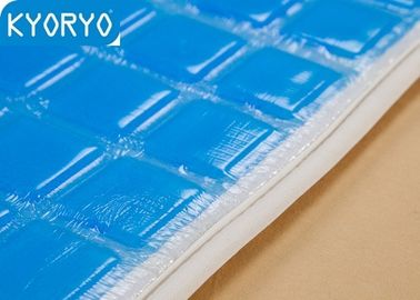 Blue Soft Gel Pendingin Mattress Pad handuk Fiber Untuk Anak
